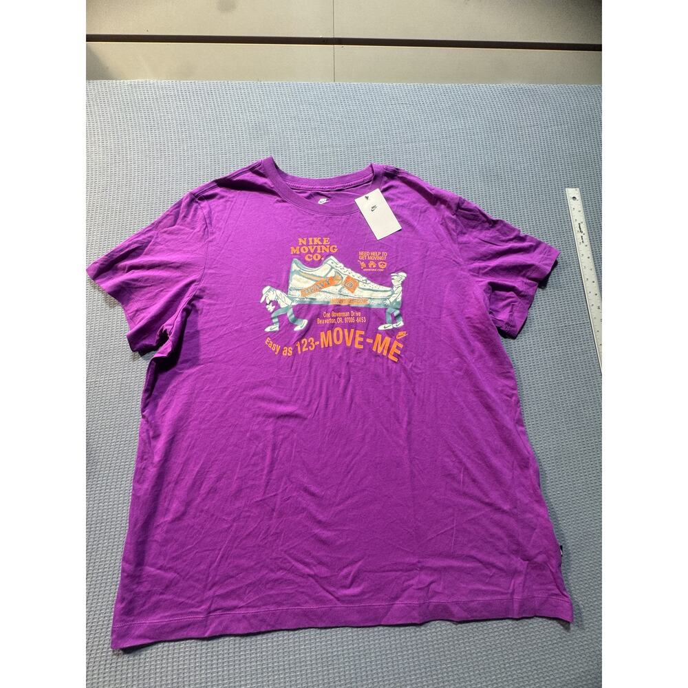 Nike Swoosh The Nike Tee Men's Sz XXL Purple‎ Brand New
